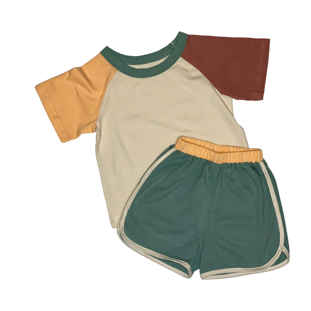 Tan Checkered Sets – August and June Kids