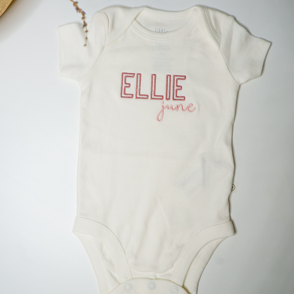 Embroidered Baby Onesie