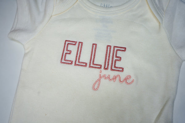 Embroidered Baby Onesie