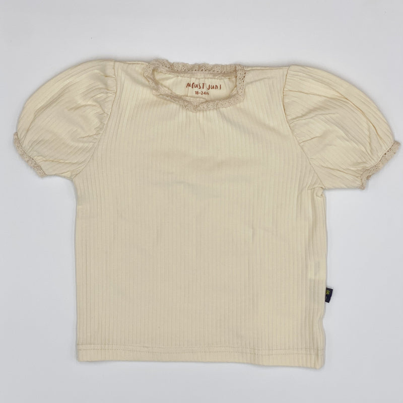 Ribbed Shirt in Cream